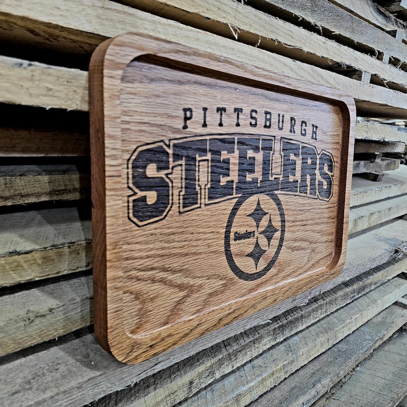 Steelers, Pittsburgh, Catchall Tray, Food Safe, Charcuterie board, cheese board, Steelers Fan, Football, Tray, Serving tray, Steelers gift image 4