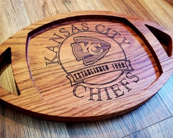 KC Chiefs, Food Tray, Catchall Tray, Kansas City, Missouri, Charcuterie, Chiefs Fan, Football, Tray, Chiefs, Chiefs Gift, cheese board, tray