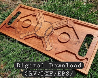 Baseball, Charcuterie Board, CNC File, CRV,DXF,Ai,Pdf,Eps,Svg, Digital Download, Charcuterie, Baseball svg, Charcuterie Cnc, cheese board