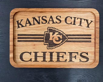 KC Chiefs, Catchall Tray, Food Safe, Kansas City, cheese board, Chiefs Kingdom, Chiefs Fan, Football, Tray, Sports, Chiefs, Chiefs Gift, Hom