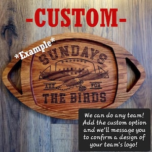 Football Tray, Food Safe, Custom Tray, Catchall, Charcuterie, Football, Tray, Football Party, Football Gift, Football Decor, cheese board