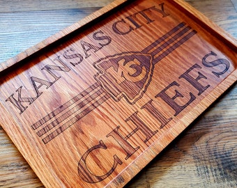 KC Chiefs, Catchall Tray, Food Safe, Kansas City, cheese board, Chiefs Kingdom, Chiefs Fan, Football, Tray, Sports, Chiefs, Chiefs Gift, Hom