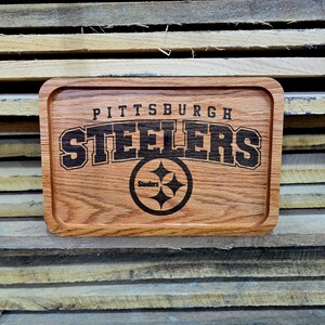 Steelers, Pittsburgh, Catchall Tray, Food Safe, Charcuterie board, cheese board, Steelers Fan, Football, Tray, Serving tray, Steelers gift image 3