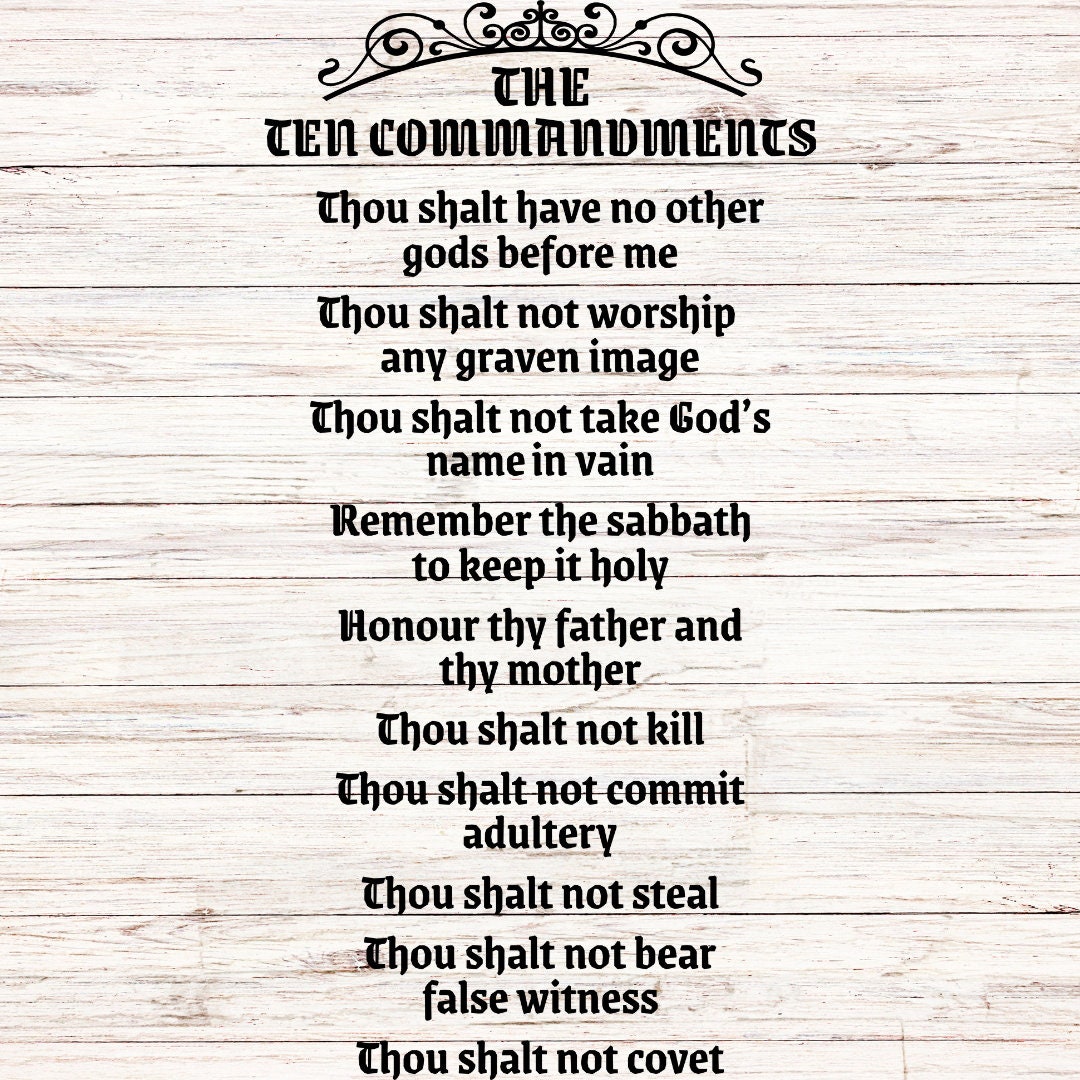 Ten Commandments SVG, Ten Commandments, Svg, Bible Svg, Clip Art, Cut ...