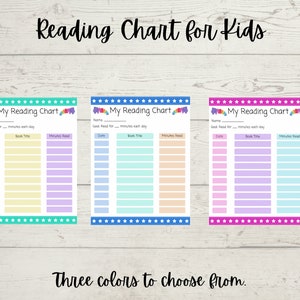 Reading Log for Kids