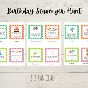 Birthday Scavenger Hunt