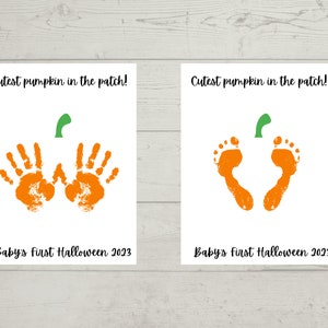 Baby’s First Halloween Handprint/Footprint Art