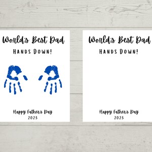 Fathers Day Handprint Art Printable image 2