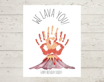 Kids Handprint Art Printable Bundle
