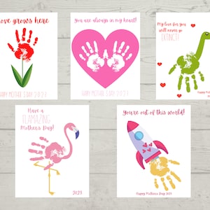 Paquete de arte con huellas de manos para el Día de la Madre