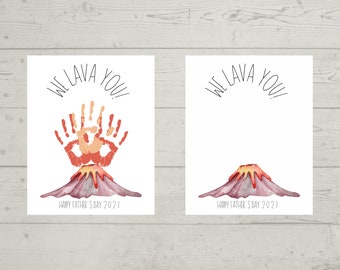 Father’s Day Handprint Art Printable-We Lava You