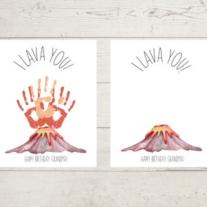 Grandma Birthday Handprint Art-I Lava You