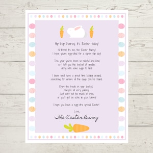 Letter from Easter Bunny