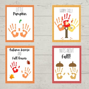 Fall Handprint Art Printable