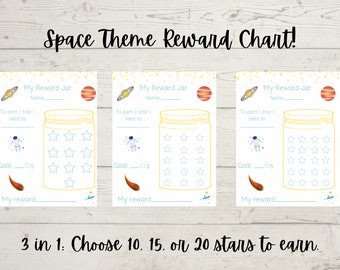 Reward Chart: Space Theme