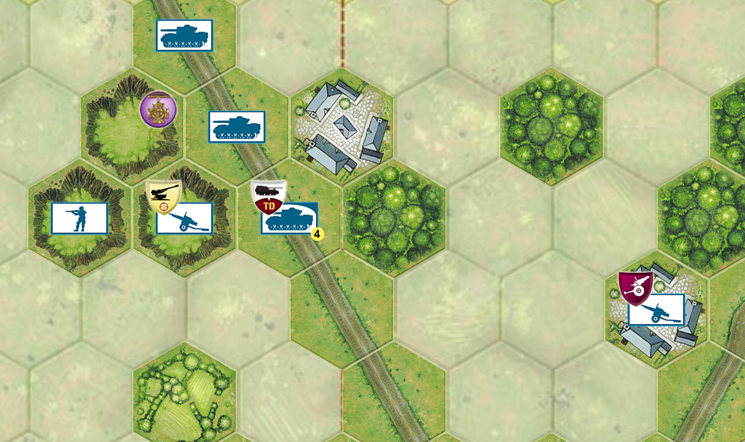 Battle Map Memoir 44 Battle Map OPERATION EPSOM caen, FRANCE ...