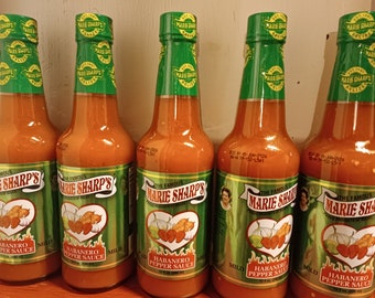 MARIE SHARP'S mild habanero gourmet hot sauce BELIZE hot sauce picante Belize picante Belizean creole sauce piquante sauce spicy sauce