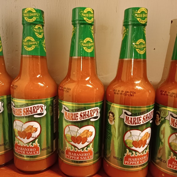 MARIE SHARP'S mild habanero gourmet hot sauce BELIZE hot sauce picante Belize picante Belizean creole sauce piquante sauce spicy sauce