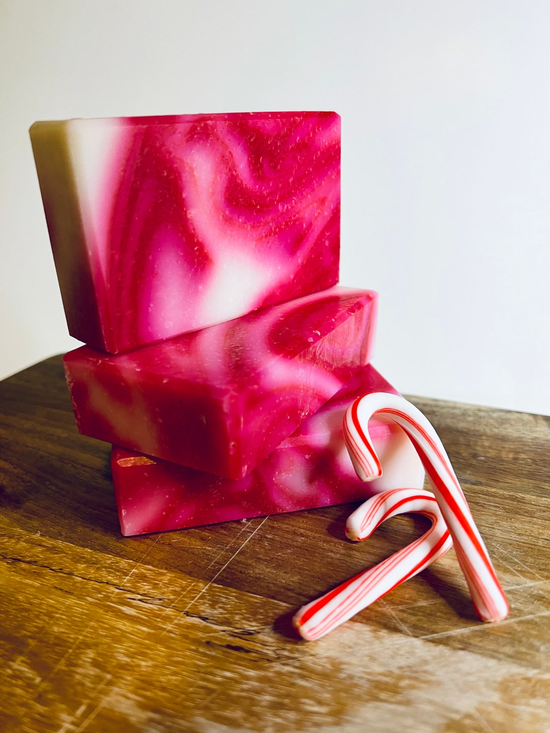 Candy Cane Soap/cold Process Soap/christmas Gift Etsy