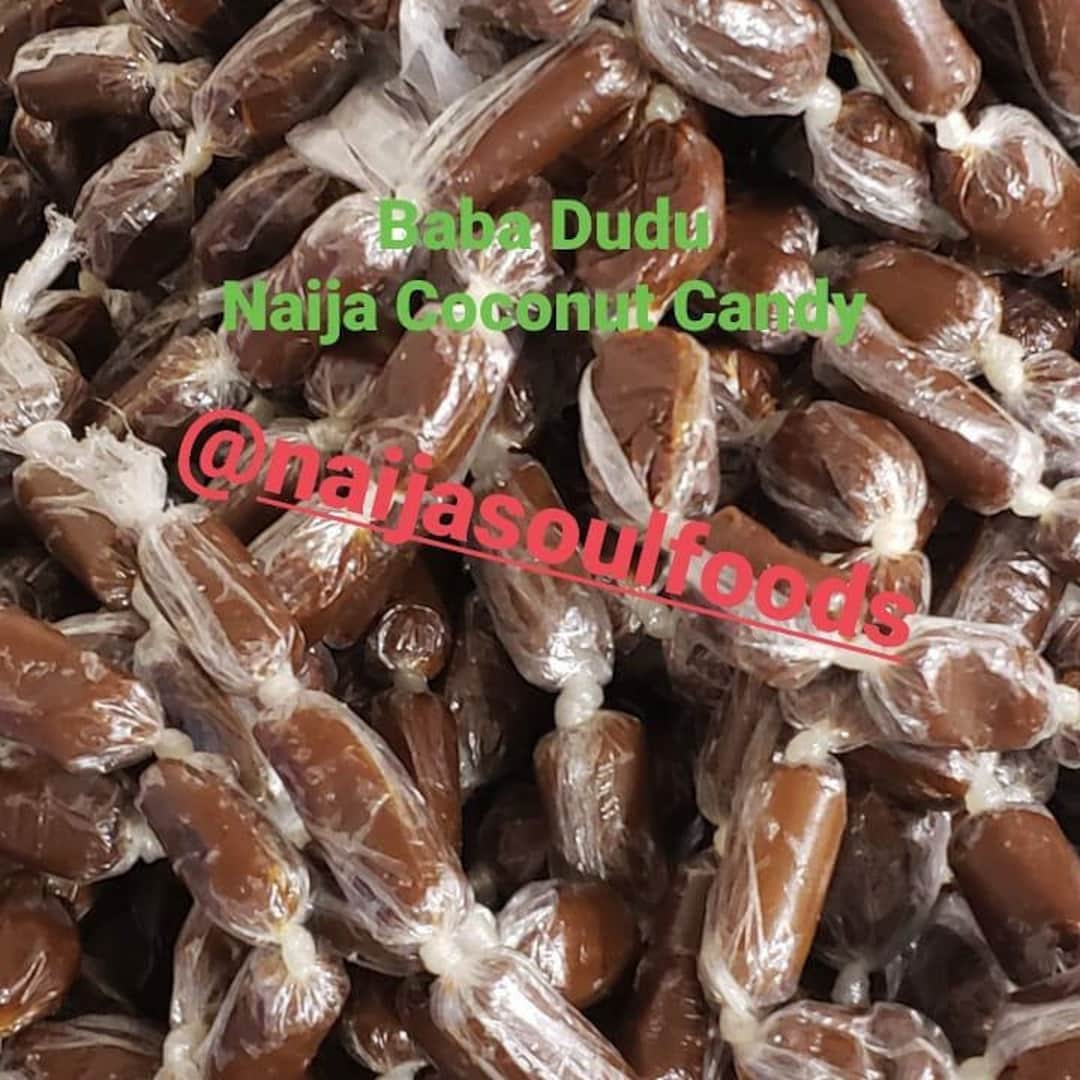 Nigerian Baba Dudu/coconut Candy/babadudu/12 Pieces Etsy