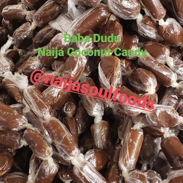 Nigerian Baba Dudu/coconut candy/Babadudu/12 pieces