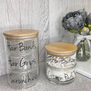 Spersonalizowane słoiki 2 i 3-poziomowe z pokrywką bambusową