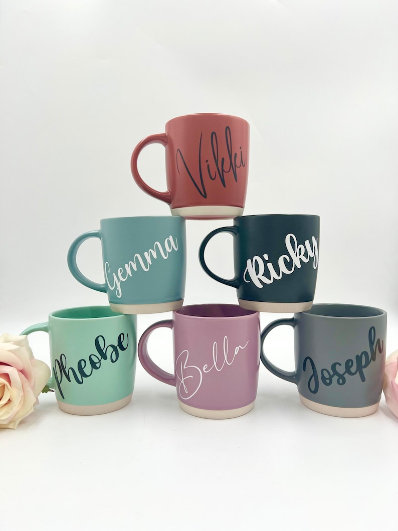 Personalised Name Mug | Custom Name | Drinking Mug | Coffee Lover | Tea Lover | Personalised Mug | House Warming Gift | Birthday | Wedding image 1