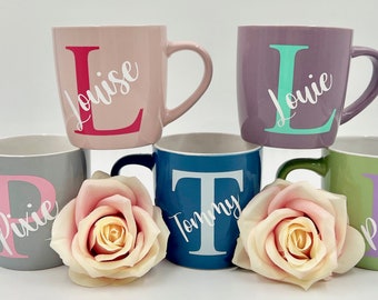 Personalised Mug | Initial and Name Mug | Custom Name | Personalised Gift | Coffee Mug | Custom Mugs | Initial Mugs | Birthday | Wedding