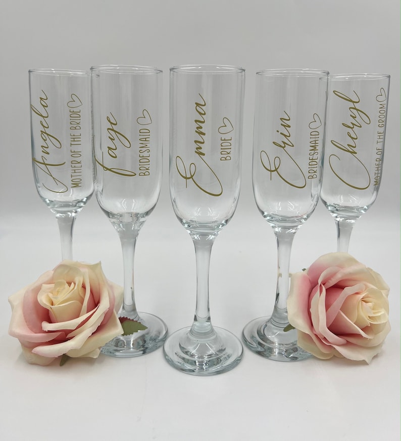 Flûtes à Champagne personnalisées Cadeau de demoiselle Etsy France