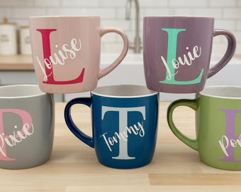 Personalisierte Trinkbecher mit Namen und Initiale