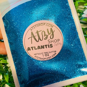 Atlantis - Metallic Fine Glitter. Metallic Polyester Glitter. Fine Glitter. Loose Sparkly Glitter. ATZYSHOP