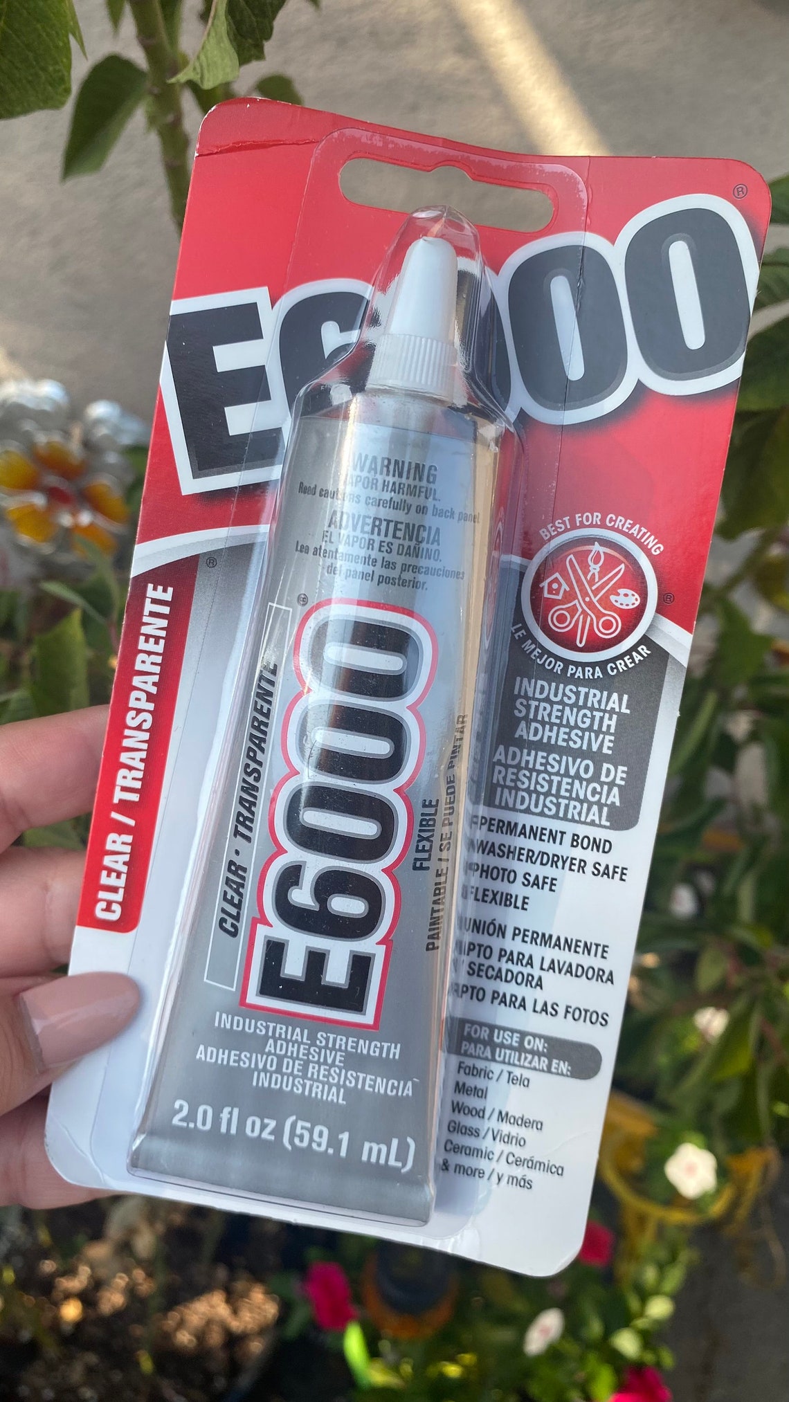 Clear / Black E6000 Industrial Strength Glue. Permanent Bond Etsy