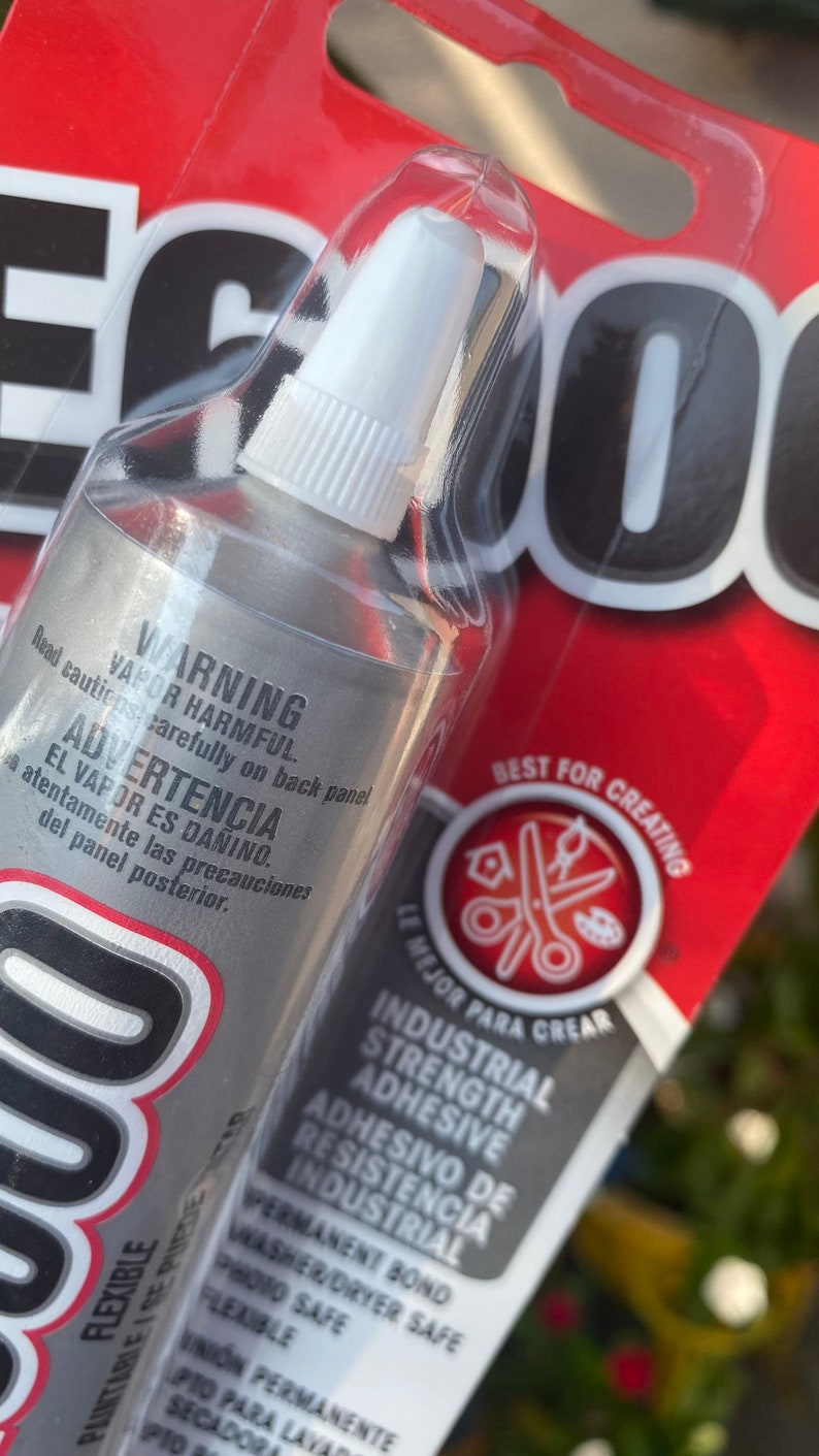 Clear / Black E6000 Industrial Strength Glue. Permanent Bond Etsy