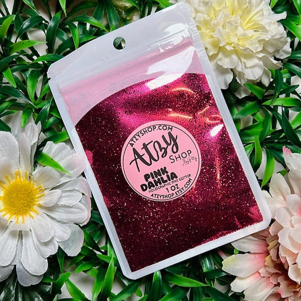 PINK DAHLIA Metallic Fine Glitter. Polyester Glitter. Fine Craft Glitter. Loose Sparkly Glitter. Tumbler Glitter. Hot Pink Glitter. ATZYSHOP