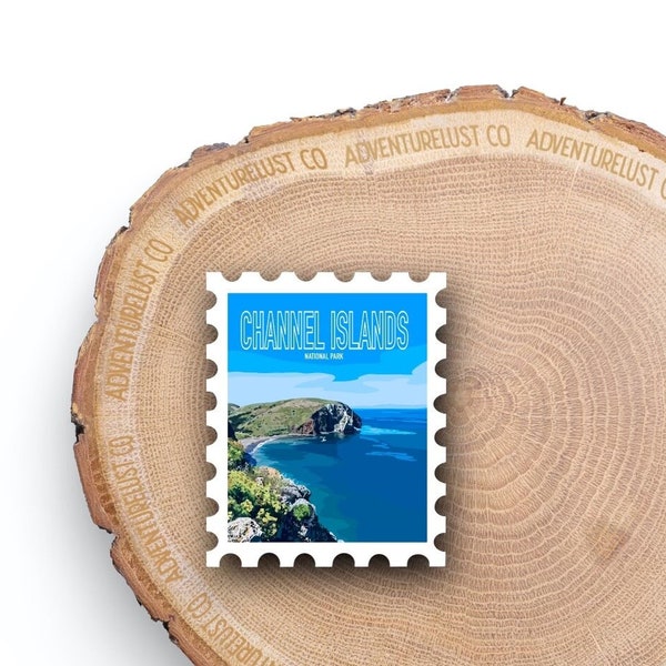 Channel Islands National Park Stamp Sticker | Adventure Explore Hiking Outdoors | Waterproof Water Bottle Laptop Sticker | Nature Lover Gift