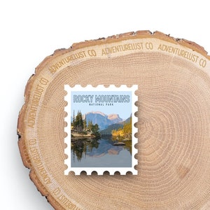 Rocky Mountain National Park Stamp Sticker | Adventure Hiking Explore | Waterproof Water Bottle Laptop Sticker | Nature Lover Gift
