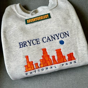 Embroidered Bryce Canyon National Park Utah Crewneck Sweatshirt