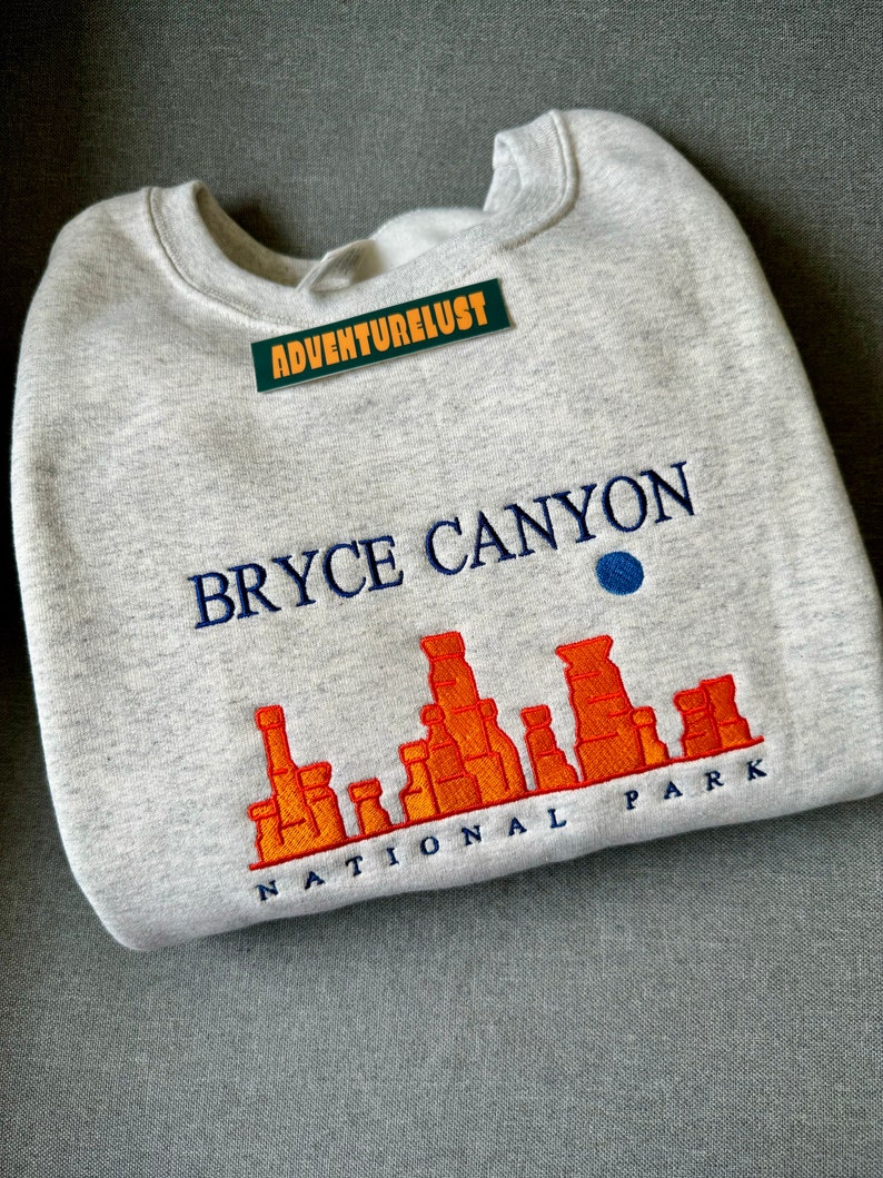 Embroidered Bryce Canyon National Park Utah Crewneck Sweatshirt