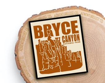 Bryce Canyon National Park Sticker | Utah State Mighty Five National Parks Vinyl Sticker | Outdoors | Nature Lovers Hikers