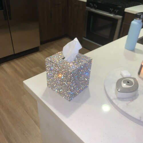 Crystal Tissue Box Etsy