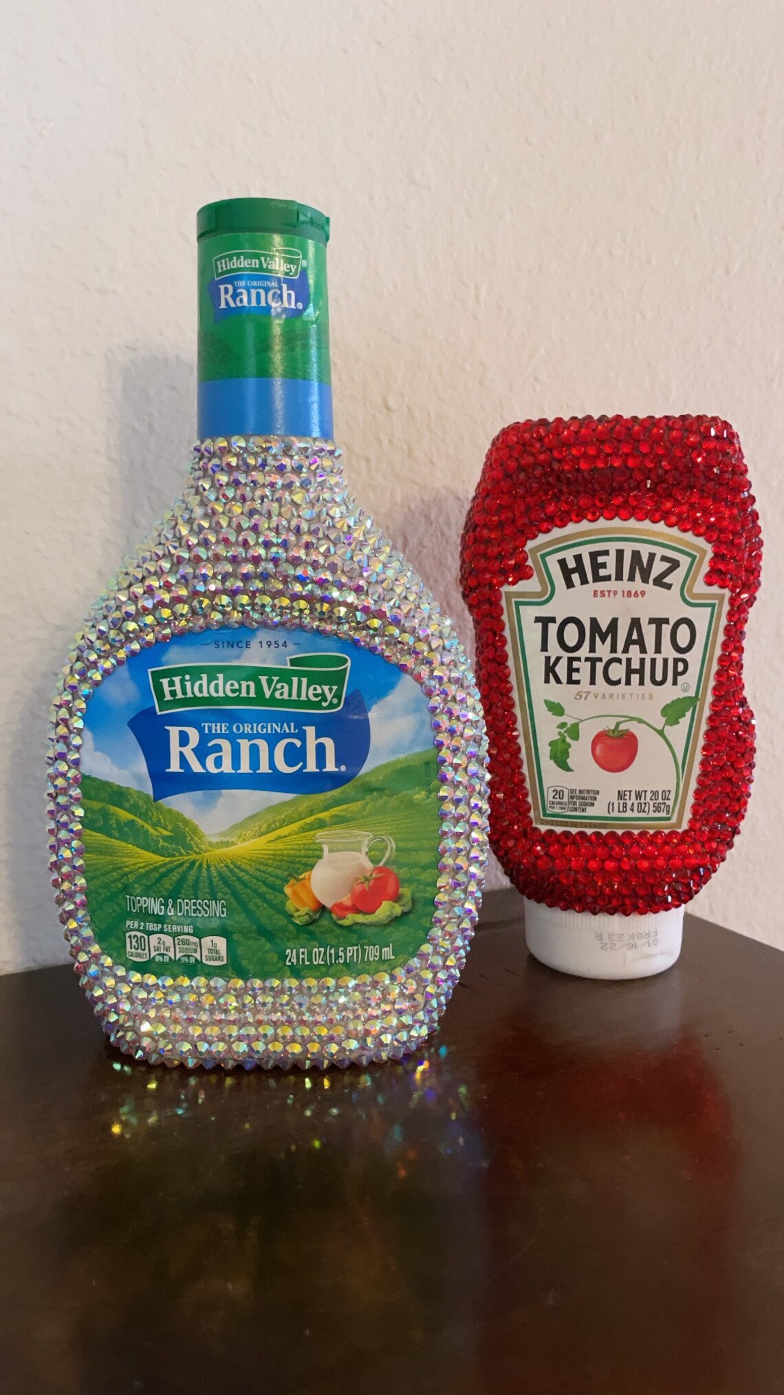 Rhinestoned Ketchup Etsy