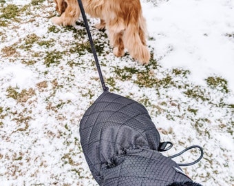 Leash Mitten for dog walking| leash holder |winter mitten| gift for him | gift for her| unique gift | Dog gift |  Leash muff