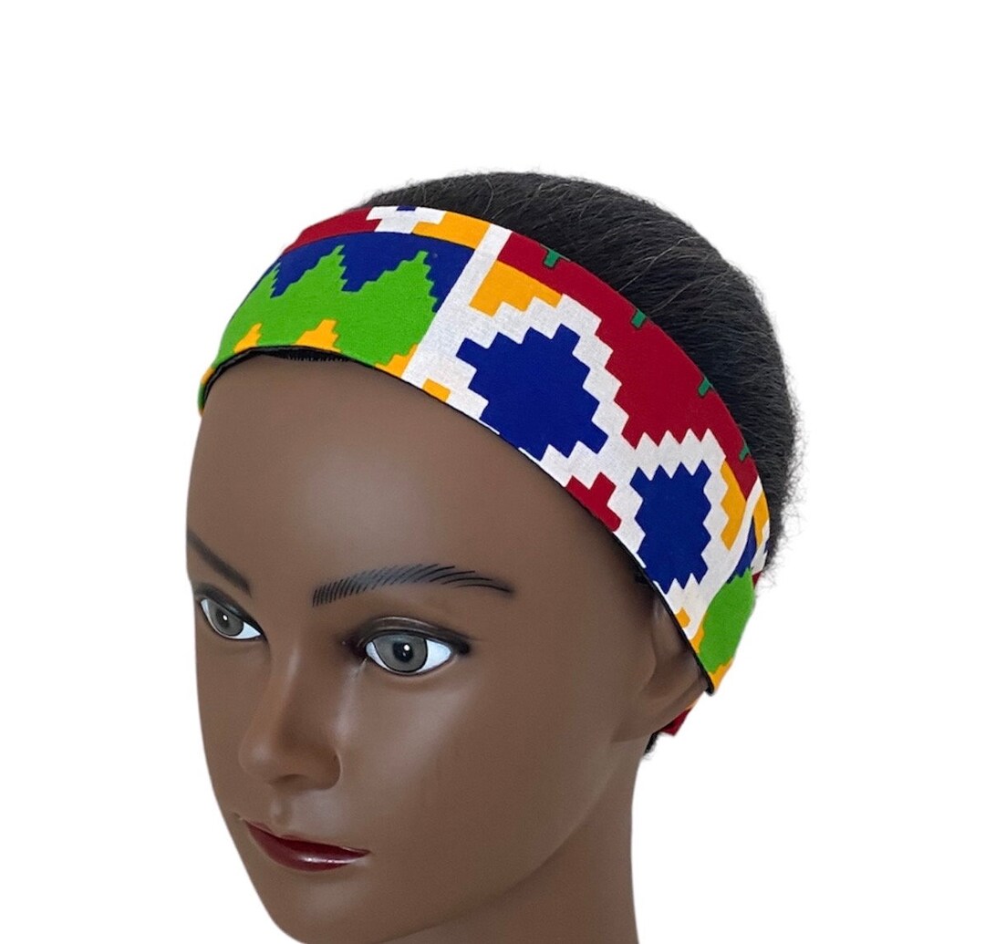 Sleek Satin Lined Kente Headband Etsy