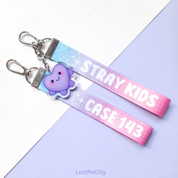 Stray Kids Lightstick Strap | Keychain | Case 143 | Maxident | SKZ Lanyard Strap | Nachimbong | Stay | Kpop Wrist Band