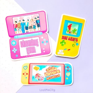 Naklejki na konsolę do gier NCT Dream | Hello Future | Hot Sauce | Chewing Gum | Zestaw naklejek Kpop