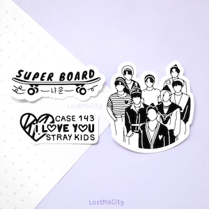 Stray Kids Maxiident Aufkleber | Etui 143 | Superboard | SKZ Liebe Bleiben | K-POP Sticker Set