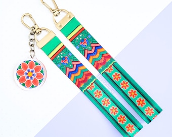 Traditional Korean Pattern Keychain Strap | Korean Palace | Historical KDrama | Kpop Lightstick Strap | Lanyard Phone Strap