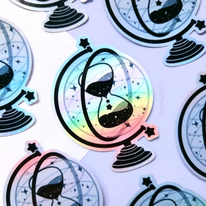 Sticker ATEEZ HOLO | Globe holographique | Sablier lumineux Ateez | Atiny | K-pop