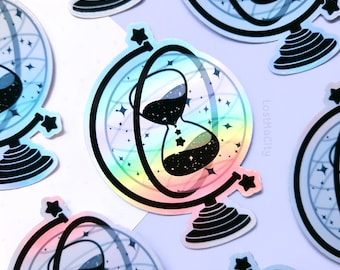 ATEEZ HOLO Sticker | Holographic Globe | Ateez Hourglass Lightiny | Atiny | K-pop