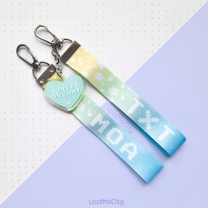 TXT Light Stick Strap | K-Pop Keychain | MOA | One Dream | Moabong Strap | Kpop Lanyard Wrist Strap